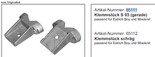 Klemmstück S 03 (gerade)